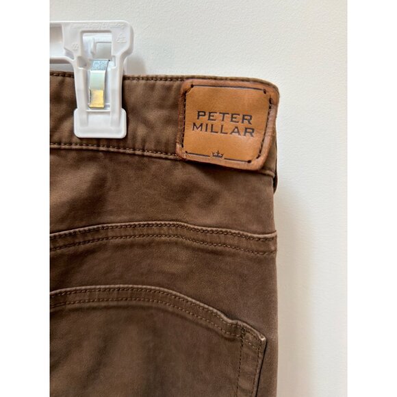 Peter Millar Mens Brown Chino Pants Size 34 - Picture 5 of 6
